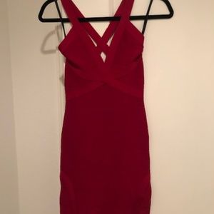 BEBE Bandage dress - Red size S (EUC)